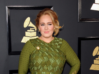 Adele at the 59th Grammy Awards